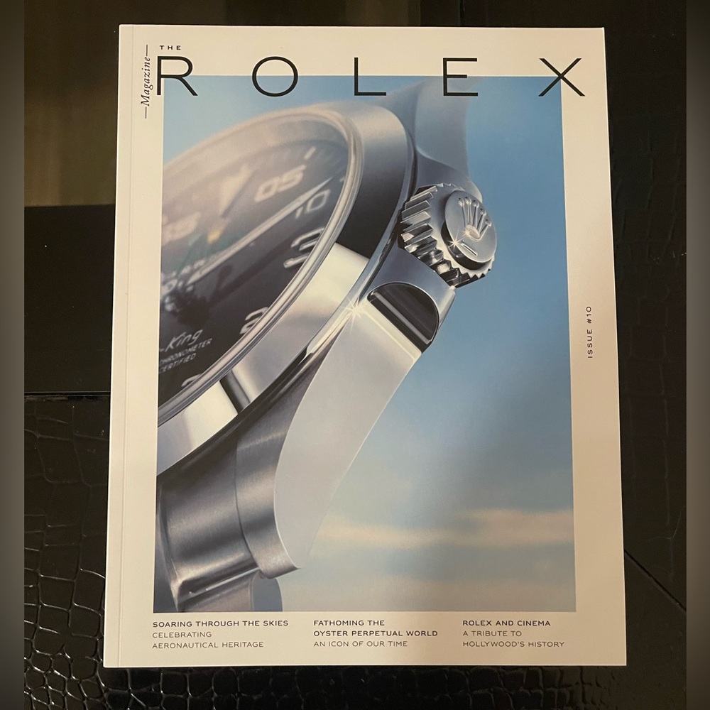 OFFICIAL ROLEX WATCH MAGAZINE CATALOG ISSUE #10 AIR KING 144pg. RARE COLLECTIBLE